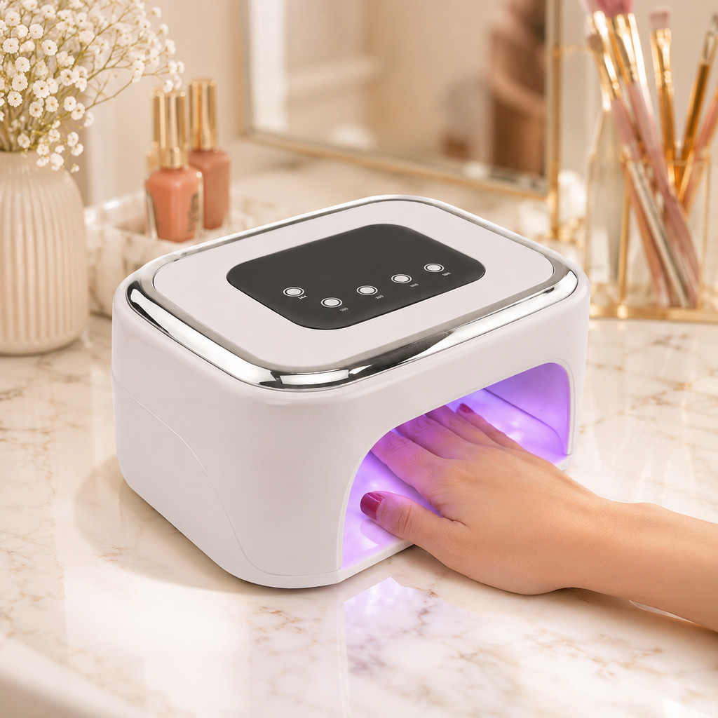 Cabine UV LED Secador de Unhas 99W Bluetooth Temporizador Digital 42 LEDs Sensor Inteligente BL-415
