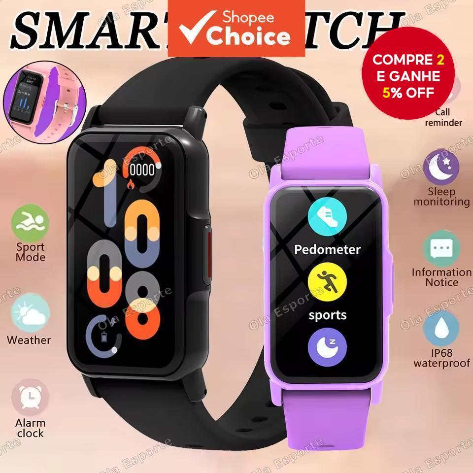 Para Xiaomi Watch Band 8 Nova Pulseira Smart Watch 2025 Masculino Feminino Silicone Monitor de Sono Pulseira