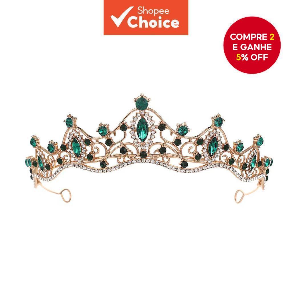 Tiara De Casamento De Cristal , Coroa De Noiva De Luxo Para Festa