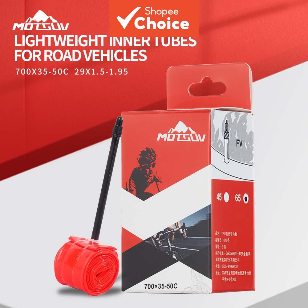 MOTSUV Tubo Interno de Bicicleta de Estrada Gravel 700C de Alta Qualidade TPU 700x35-50C Para Pneus 35C 38C 40C 45C 50C,