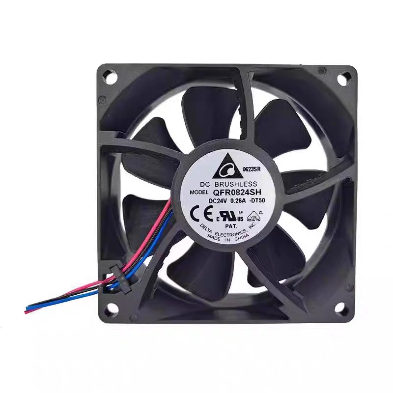 Novo ventilador de resfriamento de braço de automação inversor Delta QFR0824SH-DT50 24V 0.26A 8025