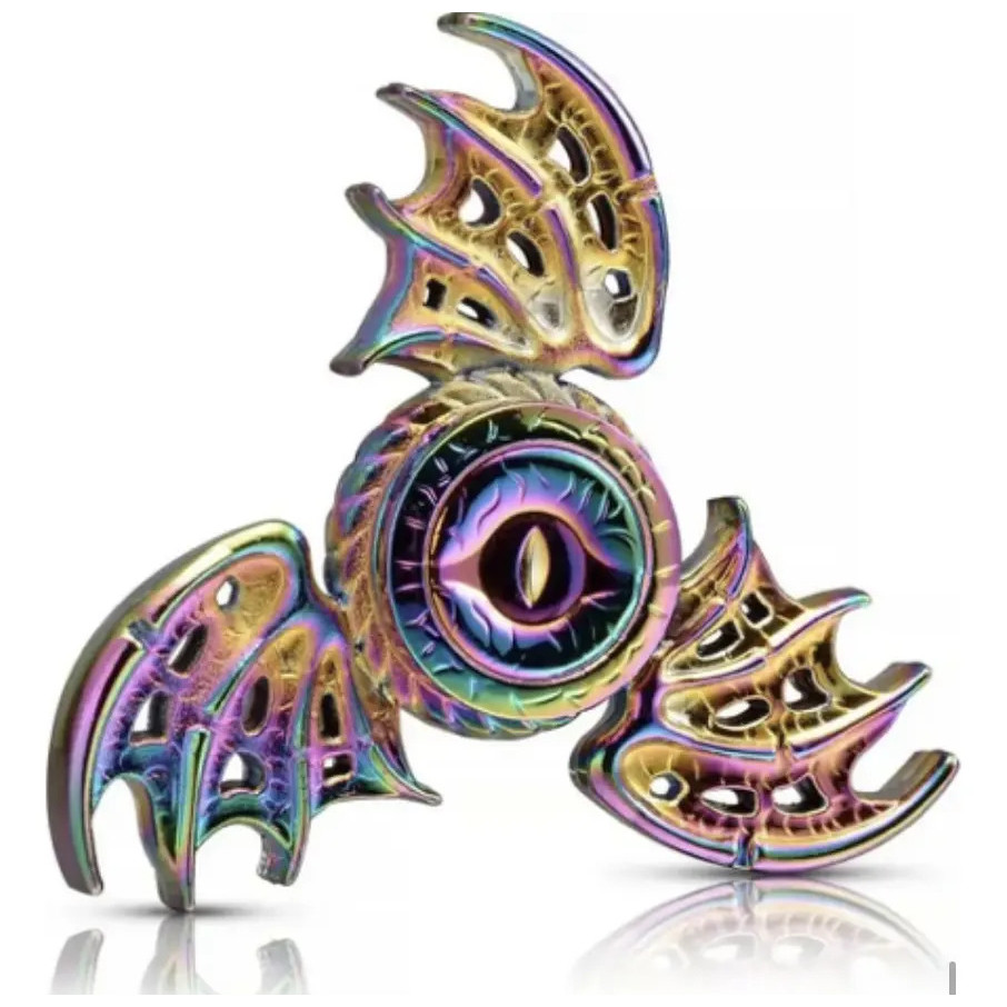 Hand Spinner Aço Galvanizado Brilhante Olho Do Dragão Galvanizado