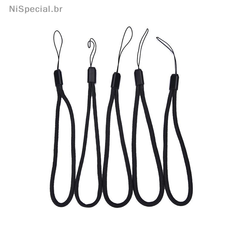 [Nis] 5x Cordão De Alça De Pulso De Nylon Para Câmera Celular iPod USB mp3 mp4 [BR]