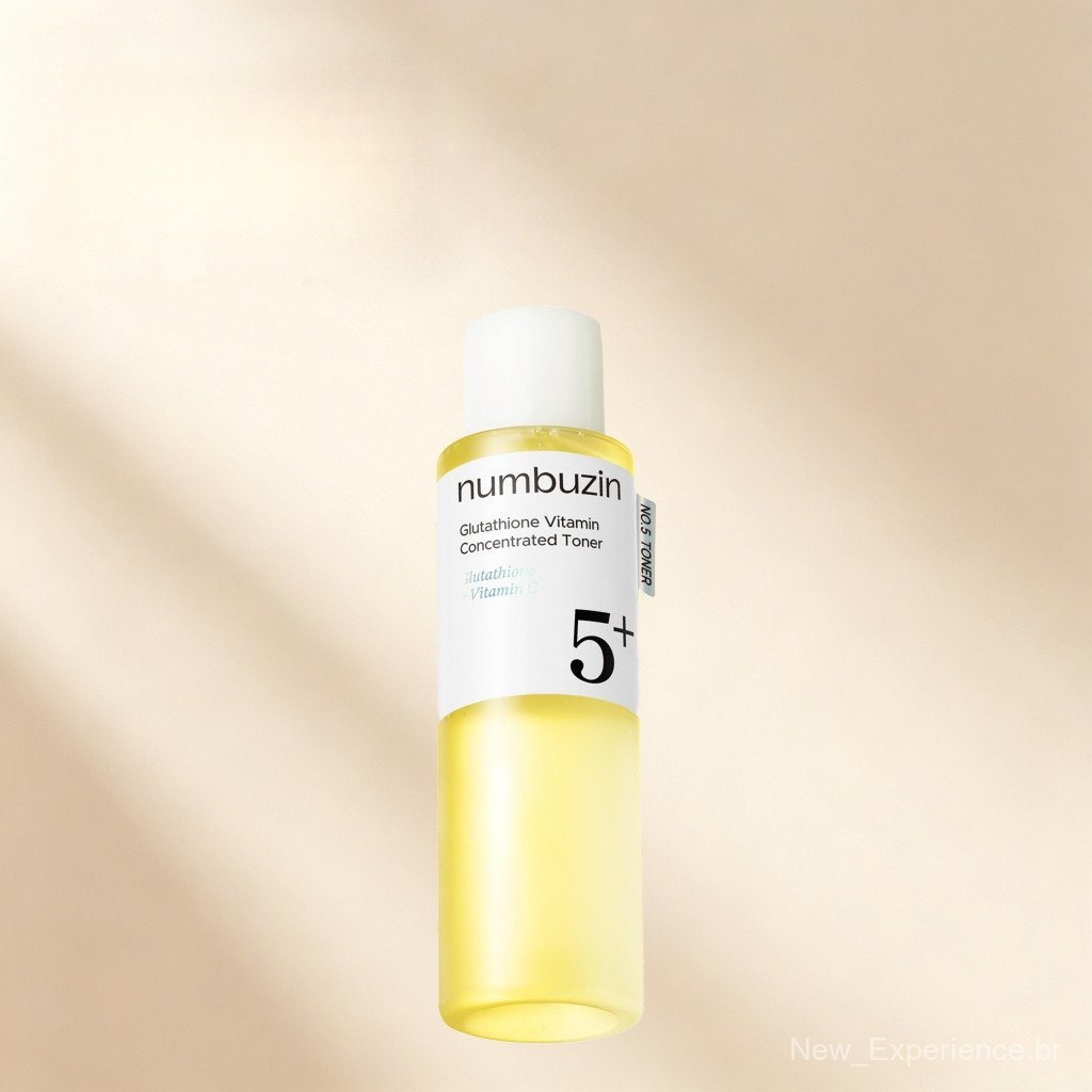 Tônico Essencial Vitaminado Numbuzin No. 5, Tônico Iluminador para Pele Opaca e Tom de Pele Irregular, Com Glutationa, 2