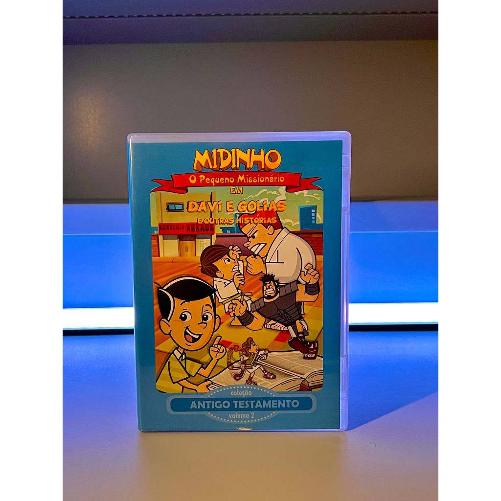 Dvd Midinho O Pequeno Missionário - Davi e Golias e Outras Histórias - Volume 2