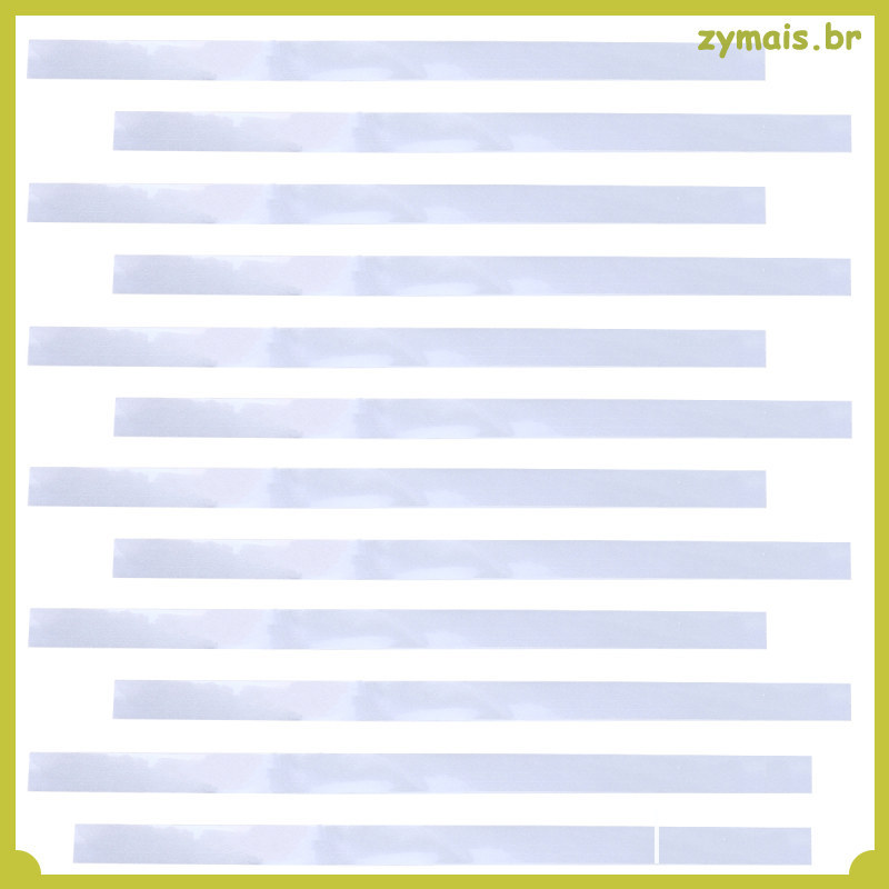 📎 12Peças Tiras Refletivas De Papel Prata Para Medidores De Velocidade