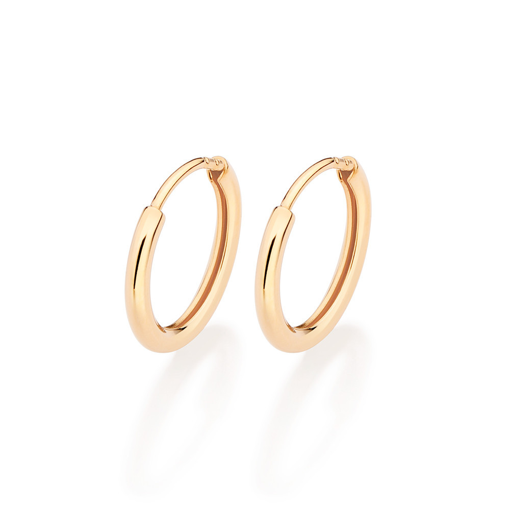 Brinco Rommanel Argola Banhado A Ouro - 527164
