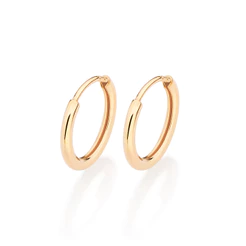 Brinco Rommanel Argola Banhado A Ouro - 527164