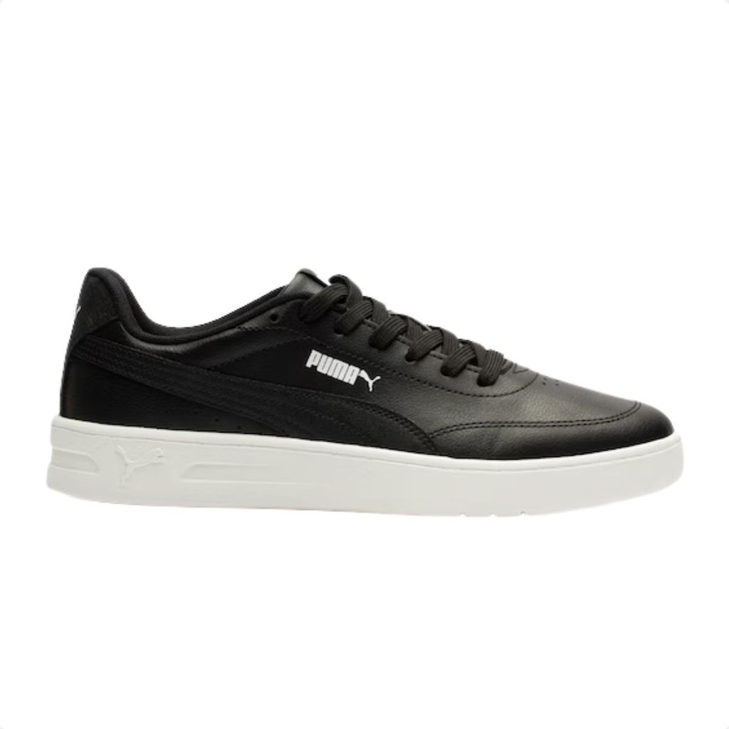 Tênis Casual  Puma Court Classic Clean BDP Preto Estiloso,  Versátil, Passeios ou Momentos de Lazer