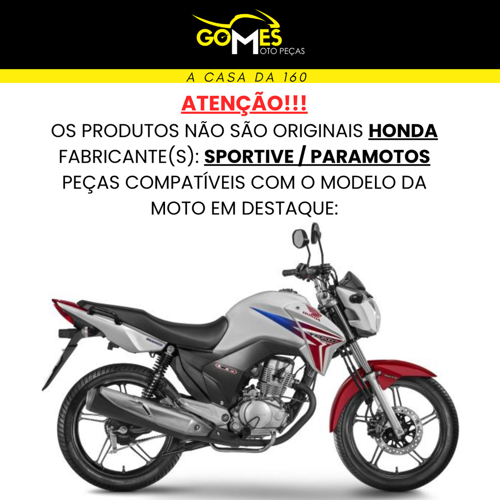 Kit Carenagem Cg Titan 150 2014 / 2015 Asa (aba) Tanque Par de Tampa Lateral Rabeta Tubarão Traseira