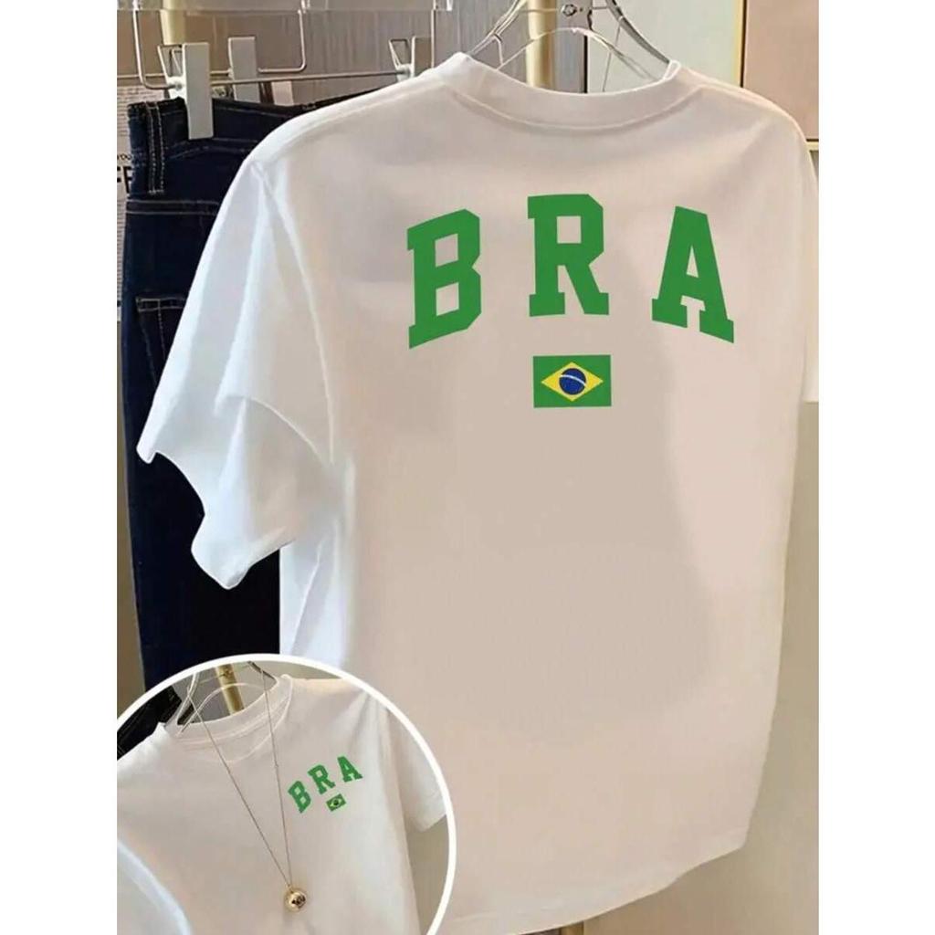 Blusa Feminina do Brasil Camiseta Copa 2026 Seleção Brasileira