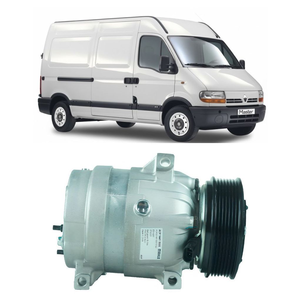 COMPRESSOR AR RENAULT MASTER 2.5 DIESEL 2008/2012 MAHLE 7PK ACP 1441 000S CD FILIAL CAMPINAS