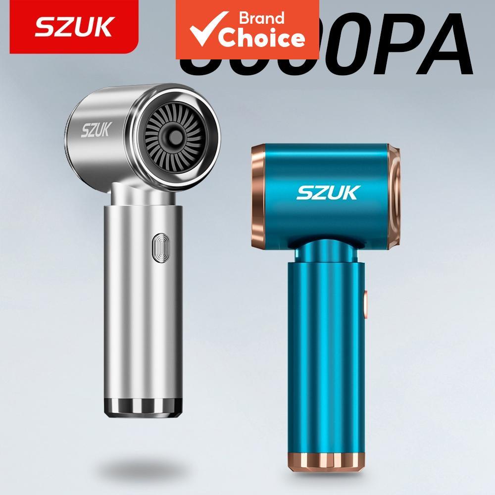 Aspirador de Pó Portátil Sem Fio SZUK 8000Pa – Aspirador de Pó Potente com Motor Brushless Alemão para Carro e Uso