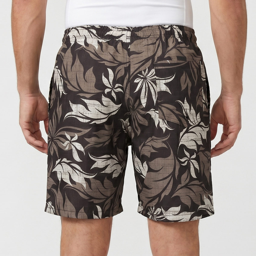 Short Nicoboco Volley Shaka Preto e Branco · foto 2