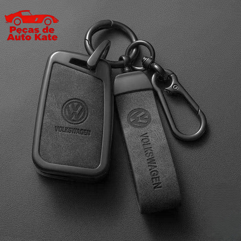Capa Protetora de Chave de Carro em Liga de Zinco para Volkswagen, Compatível com Magotan, Passat, CC, Sagitar, Bora, To