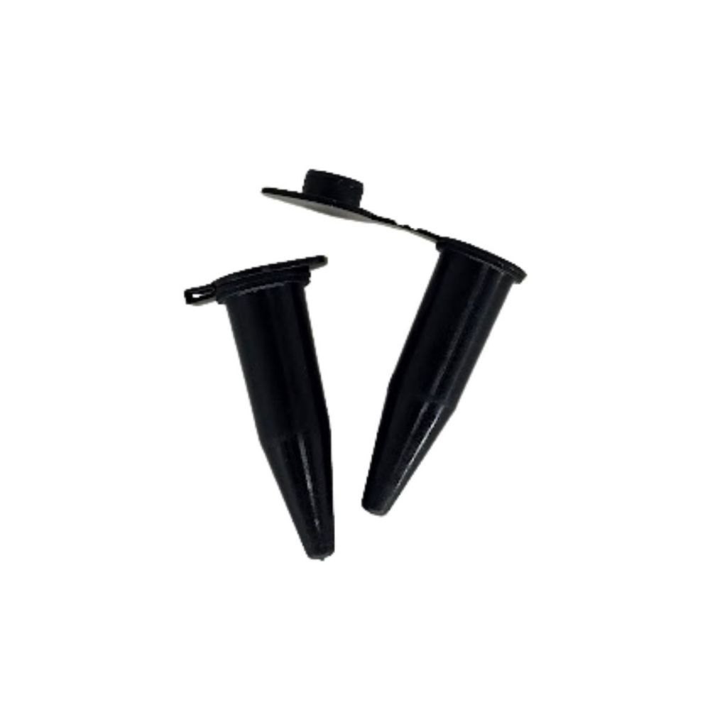Microtubo Mini Flaconete 0,9ml Preto Leitoso C/1000 Unidades