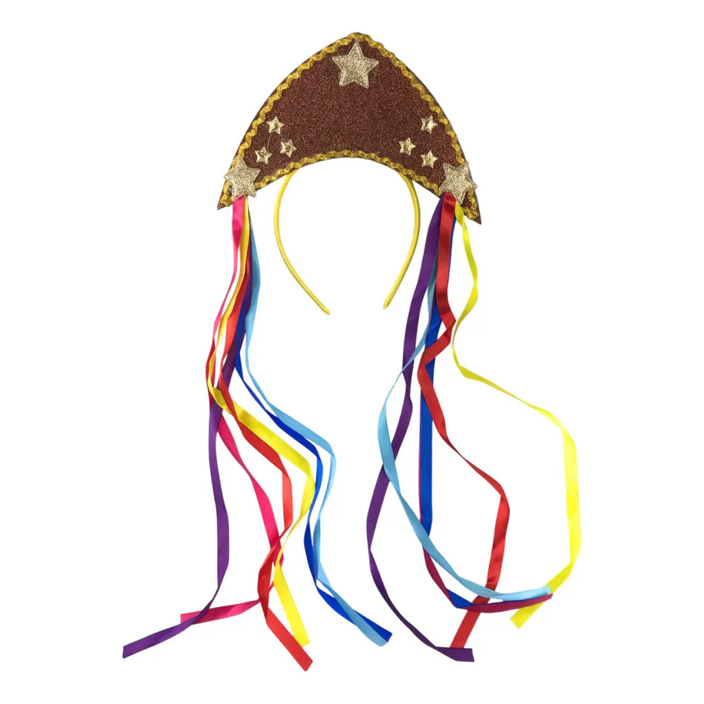 Tiara Cangaceira Maria Bonita Lampião Festa Junina São João Acessório Caipira Feminino
