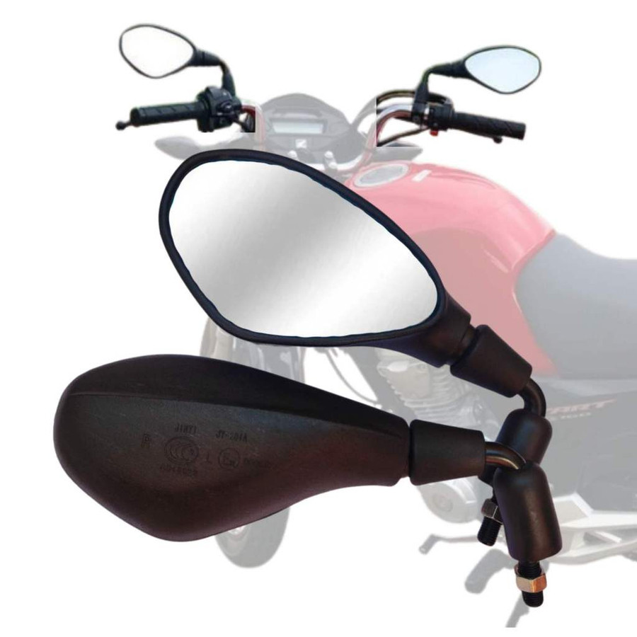Retrovisor Espelho Moto Bmw F800 Gs Rosca Honda Fixo Haste Curta Cb300 Titan Fan Cg Xre Cb Twister