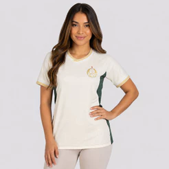 Camisa Palmeiras Legado Feminina Branca e Verde