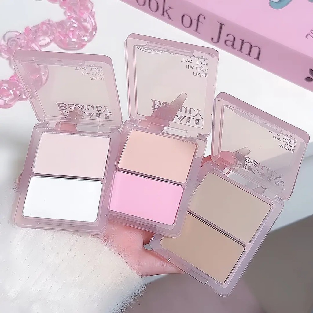 Tio magia rosa branco fosco duplo feitiço alto disco puro desejo rosa Blush contorno transparente sombra sedosa novato