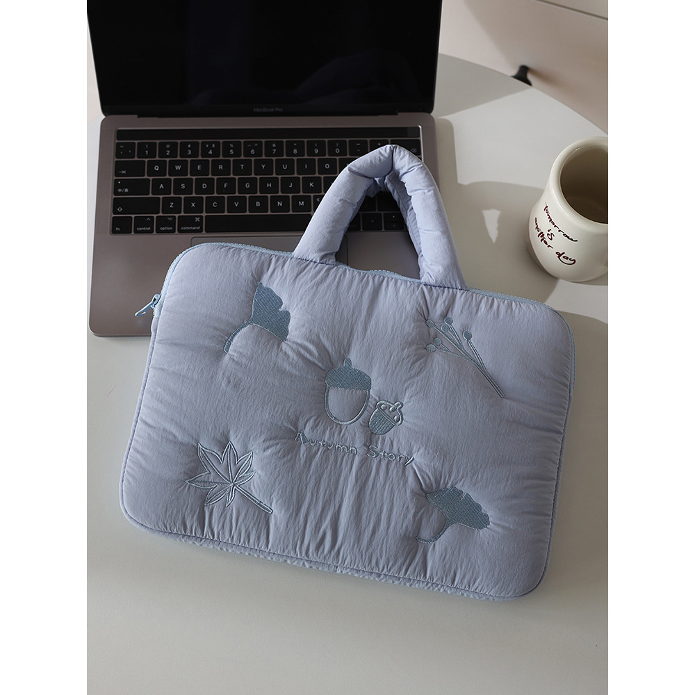 Vatican Whisper Novo Estilo Bolsa para Laptop Bordada Feminina Adequado para Apple MacBook 47cm Huawei MateBook Lenovo S