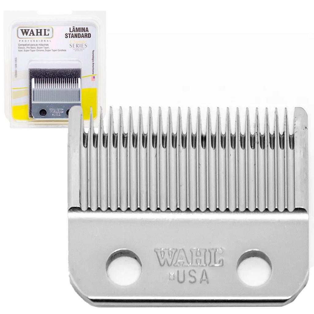 Lâmina de Corte Aço Inoxidável Wahl Standard para Máquinas Wahl Classic, ProBasic, Super Taper, Icon