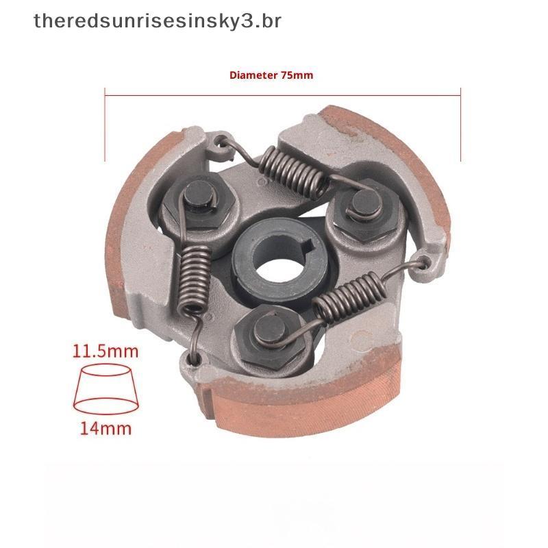 TSBR 1 Peça Para 2 Tempos 47cc 49cc Mini Poeta Dirt Bike ATV Scooter Motocicleta 3 Sapatos Moto Embreagem Sapato Mola Ce