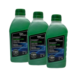 Kit 3l Aditivo De Radiador Diluído Verde Rl10010 Delphi