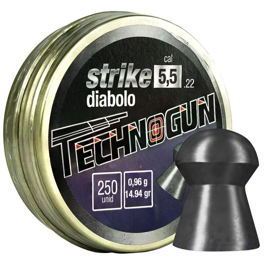 CHUMBINHO STRIKE 5.5MM 250UN 15,12GR TECHNOGUN
