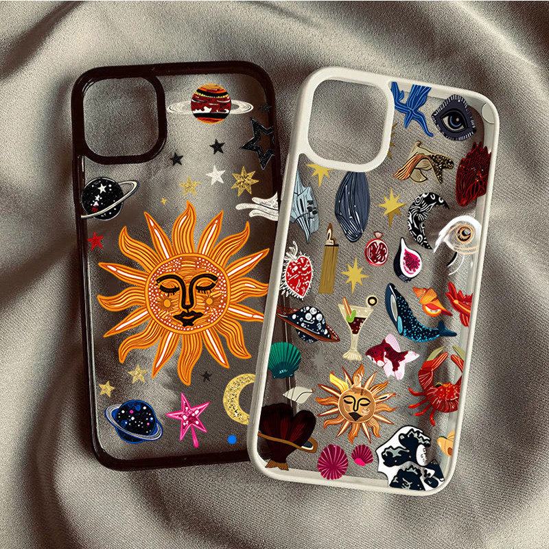 Sol Celestial E Planetas Imprimir Caso De Telefone Para Samsung S23 S24 FE S24 S26 S25 Ultra S23 S22 S21 Plus S20 S21 Ca