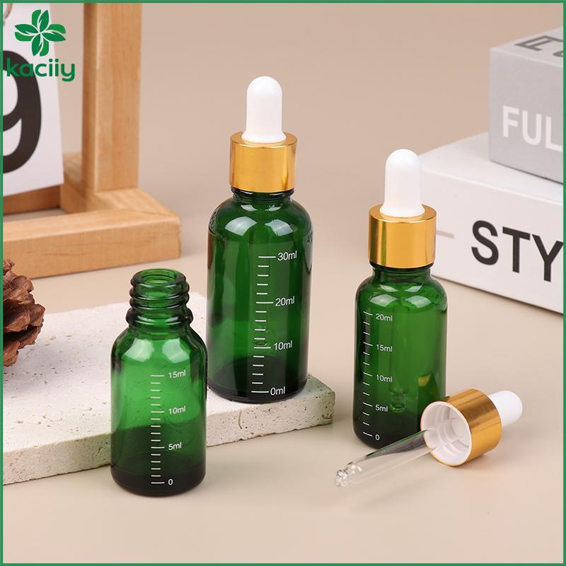 Os Frascos Conta-Gotas De 5ml-100ml Com Reagente De Escala Colírio Vidro Verde Aromaterapia Líquido tte Garrafa Garrafas