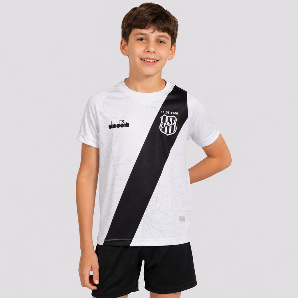Camisa Diadora Ponte Preta I 2024 Infantil