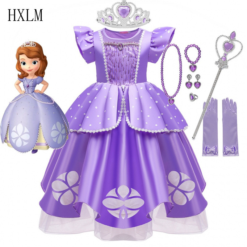 Fantasia da Princesa Sofia, O Primeiro Vestido para Festa de Aniversário/Cosplay Infantil YO953