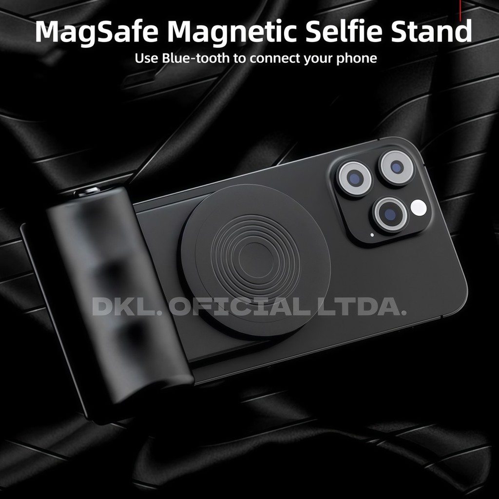 Suporte Magnético Celular Bluetooth Grip Estabilizador de Fotos Com Controle Remoto Aclopado DONG