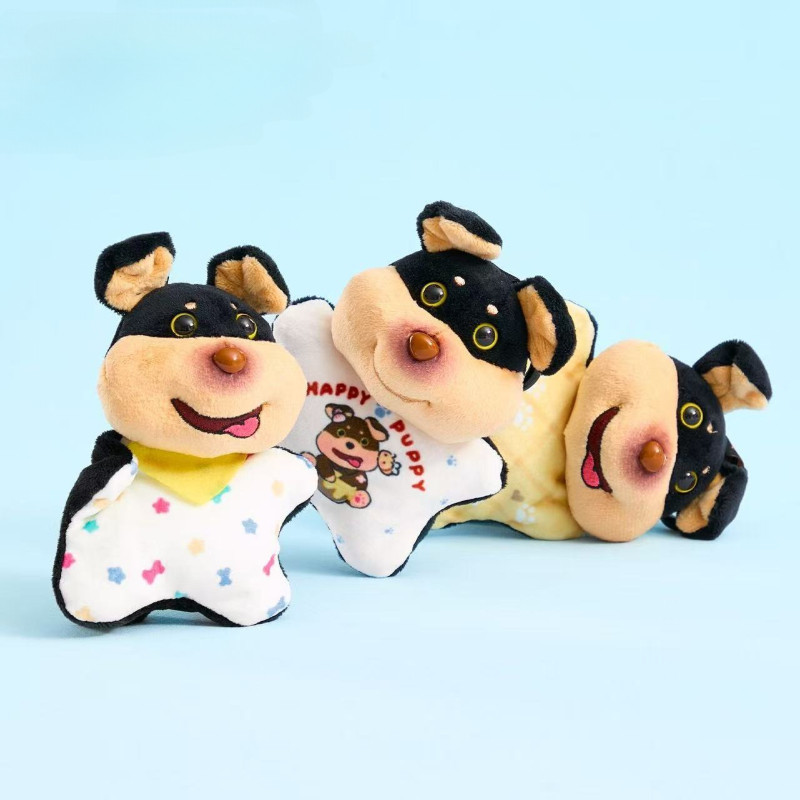 [Em Estoque] Pingente de Pelúcia Criativo Cão Abelha - Chaveiro de Pelúcia Divertido e Fofo, Decoração para Mochila, Bon