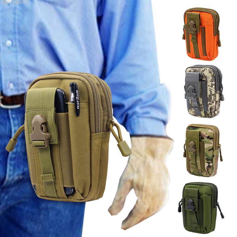 Lazer ao ar livre esportes tático cintura saco masculino usar cinto montanhismo camuflagem saco de cintura Vertical gran