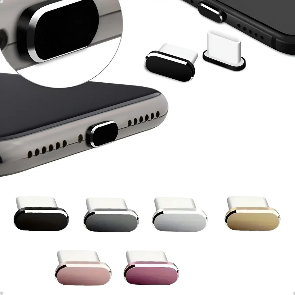 Kit 3 Protetor De Conector Usb-c Tampa Anti Poeira ou sujeira Celular