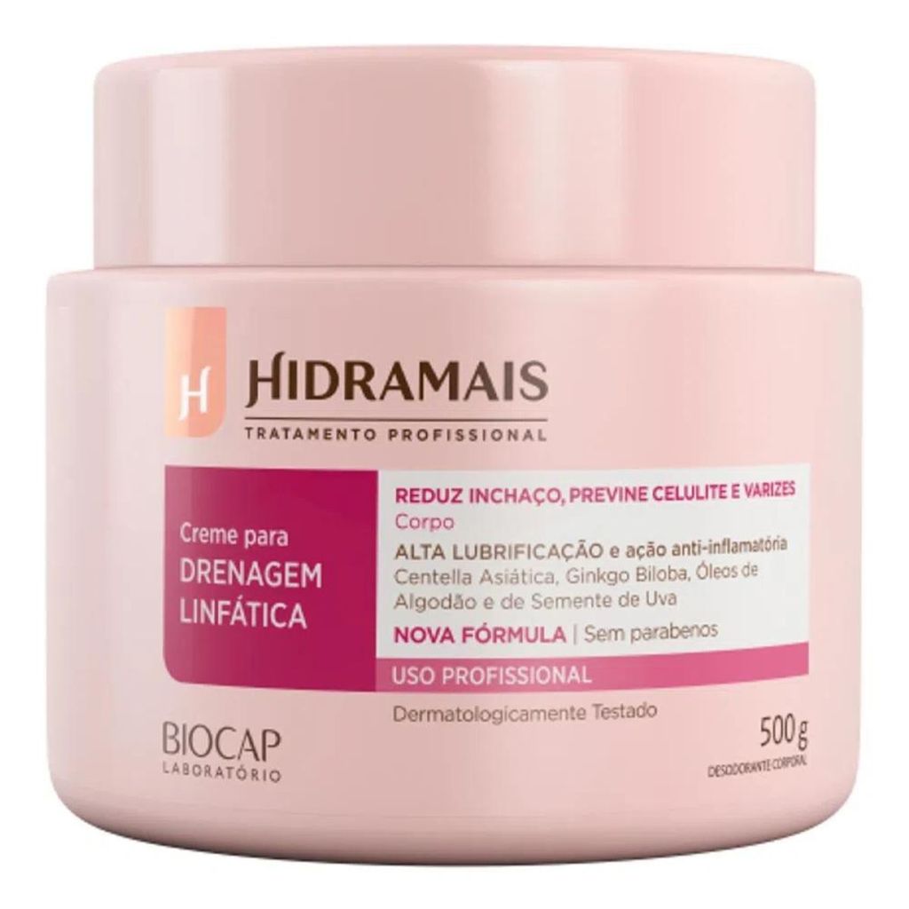CREME MASSAGEM DRENAGEM LINFATICA 500G HIDRAMAIS