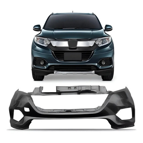 Capa Parachoque Dianteiro Honda Hrv 2019 2020 2021  Preto P/ Pintura