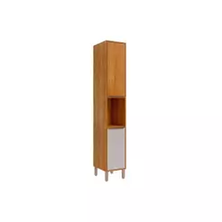 Paneleiro de Cozinha Modulado Divina c/ 2 Portas e 1 Nicho p/ Forno 37 cm Cinamomo/Off White - MGM