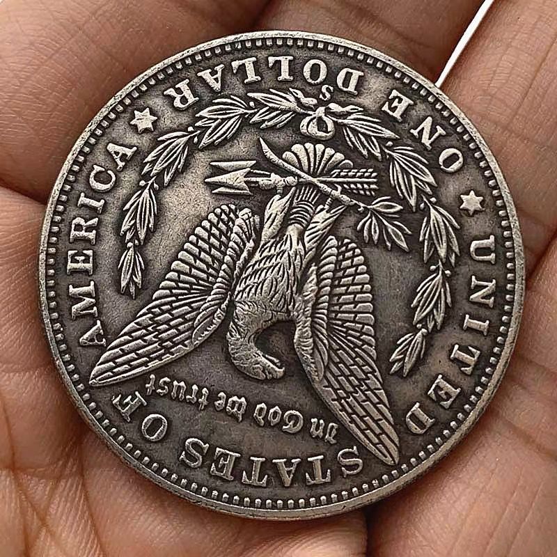 O vendedor recomenda bons produtos!!40mm biquíni natal Lang moeda comemorativa medalha águia moeda americana Morgan Stra
