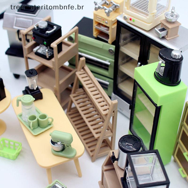 1 : 12 Casa De Bonecas Em Miniatura Grade Espaço Mini Espremedor Suprimentos Cozinha Cena Modelo Decoração Brinquedo Bon