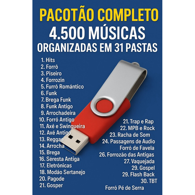 Pen driive 4500 atualizado top 2025 já