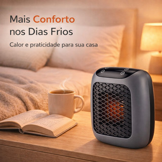 Aquecedor Portátil 110V 800W com Controle Remoto Mini Aquecedor para Quarto e Casa ANJGG BRASIL 