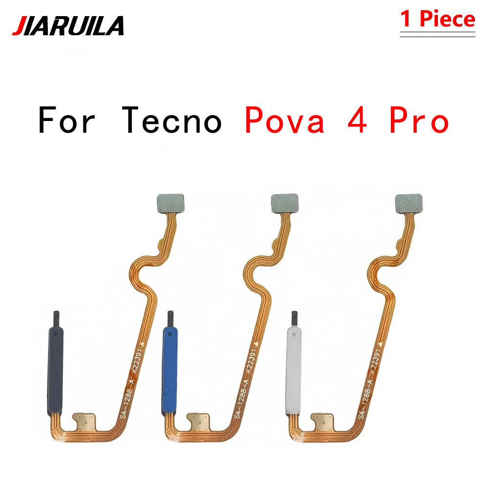 Para Tecno Pova 4 Pro Sensor De Impressão Digital Scanner Toque ID Botão Liga/Desliga Conector Cabo Flexível