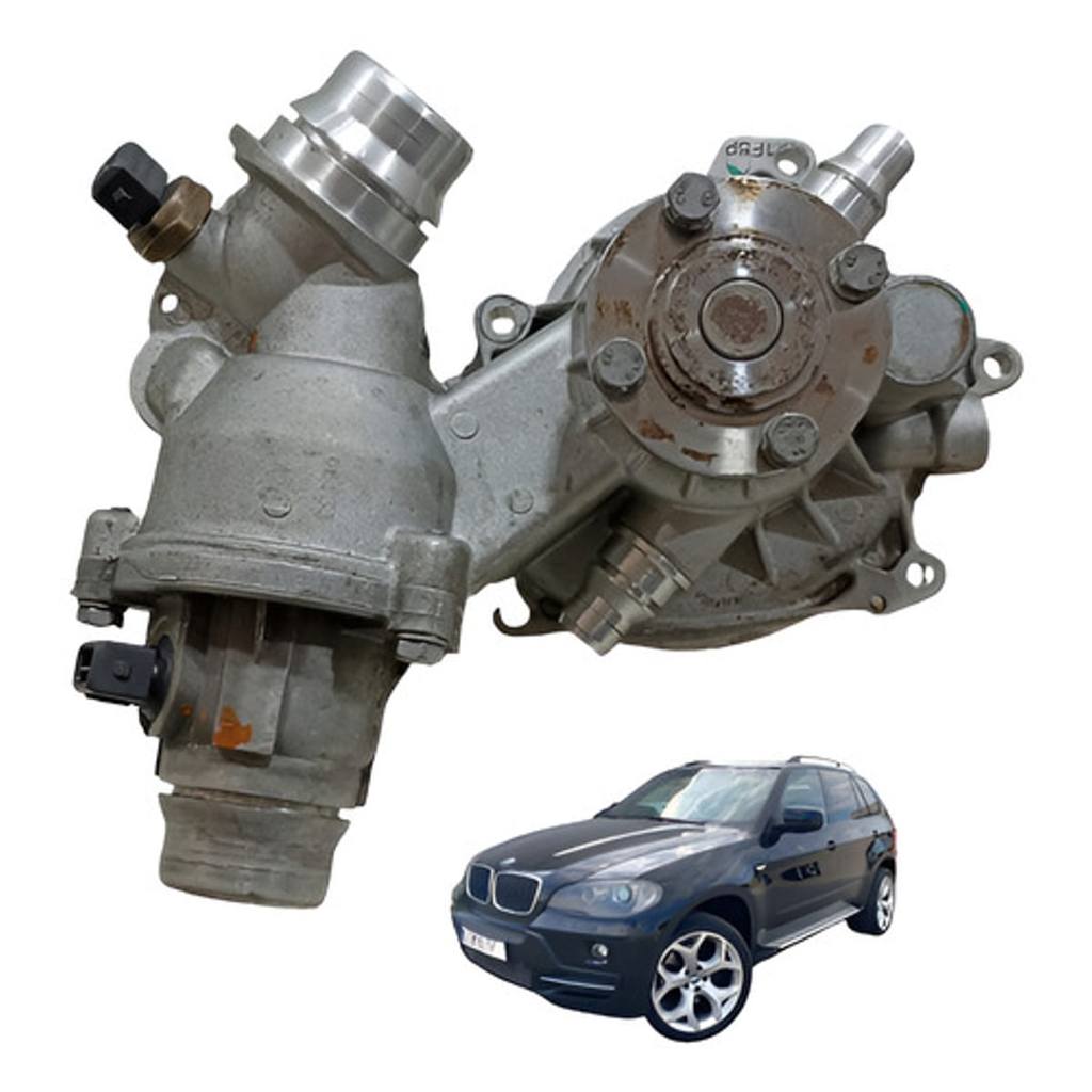 Flange Bomba Agua Valvula Termostatica Bmw X5 V8 2009
