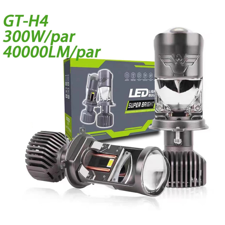 Par Ultra Led Lãmpada Mini Projetor H4 40000lm 300w 12/24v 6500k branco luz