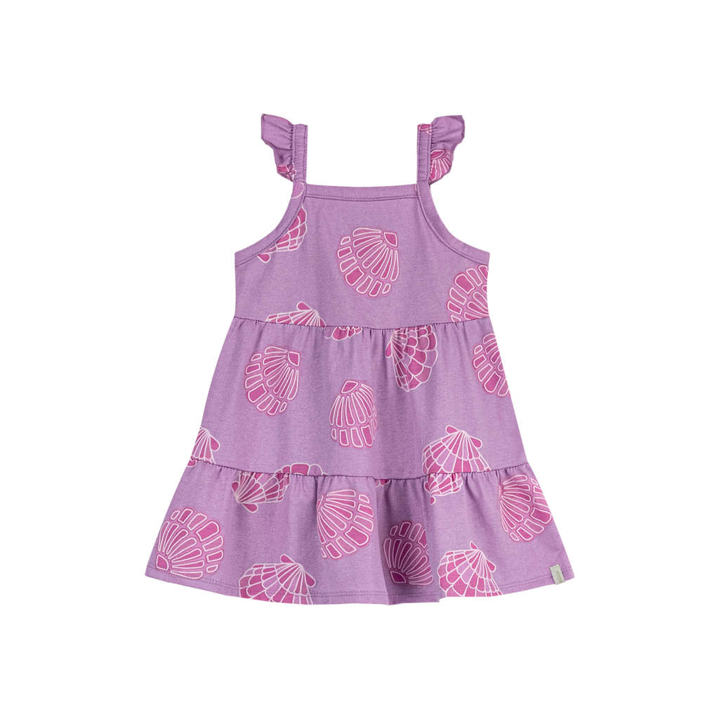 Vestido Infantil Menina Conchinhas Elian Rosa
