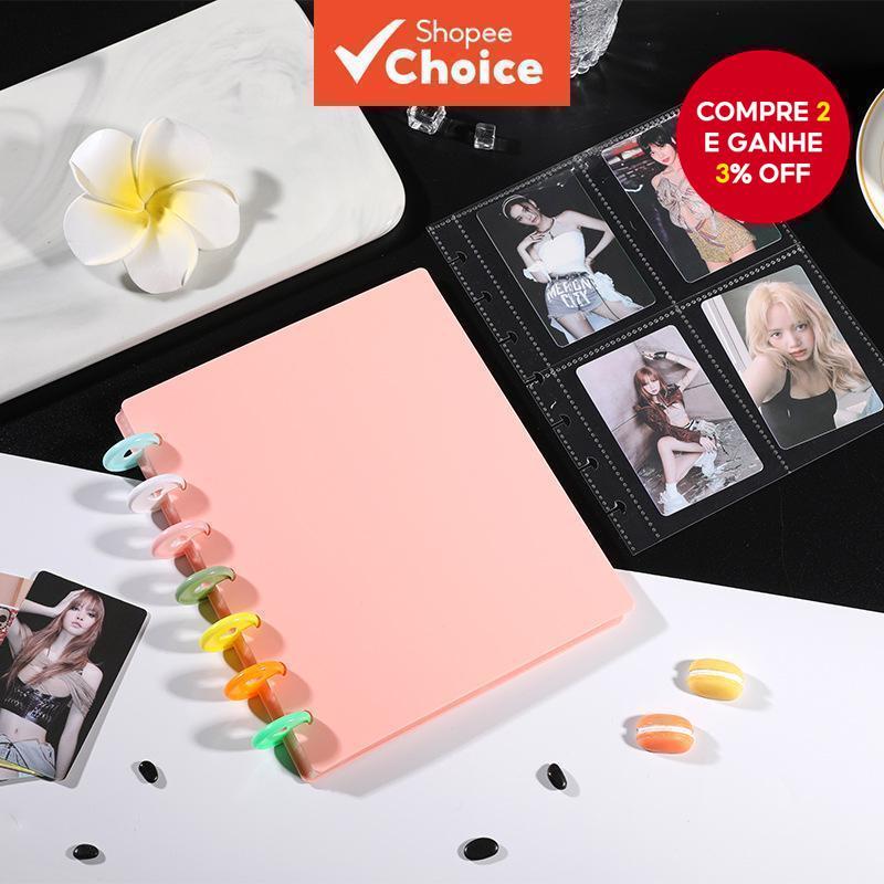 Fábrica Transfronteiriça Coreano Criativo Arco-Íris Cogumelo Cartão De Foto Álbum De Quatro Grades Ídolo Titular Do , Fo