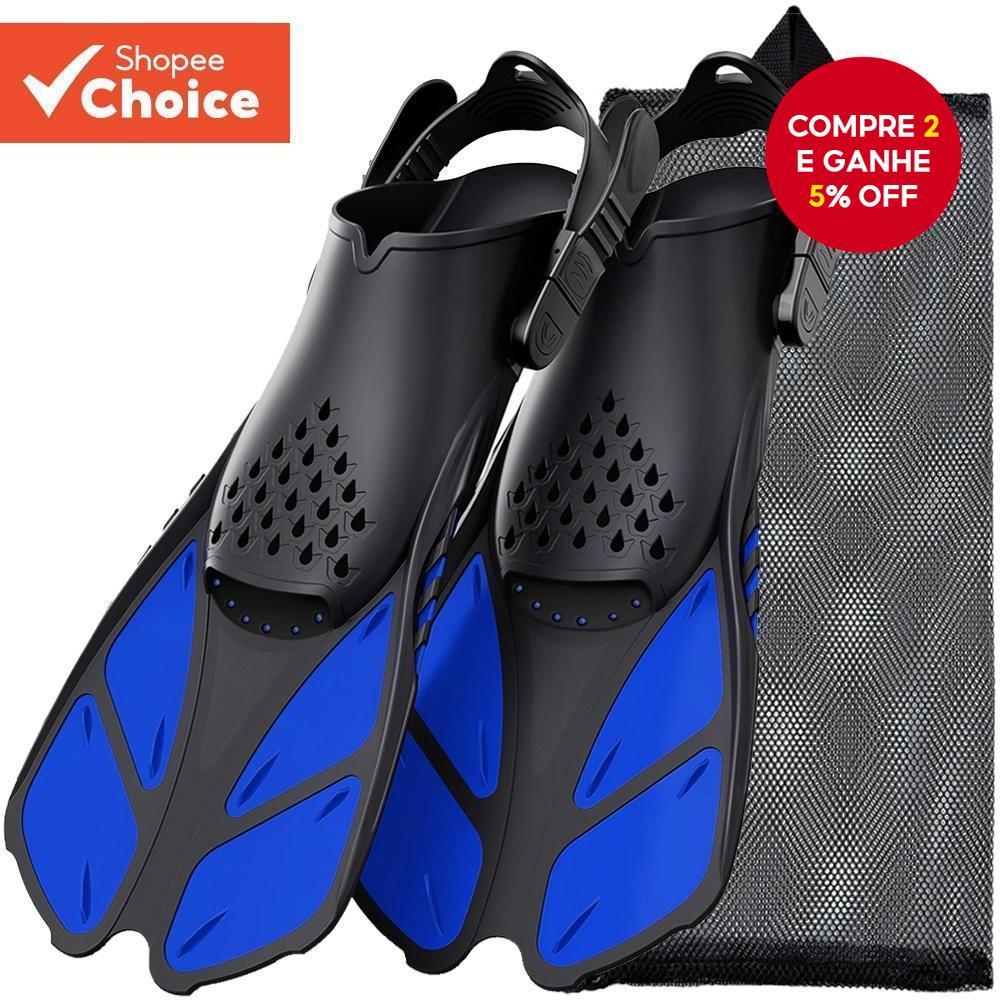 Fivelas Ajustáveis para Snorkel Fins de Mergulho com Flippers Curto Salto Aberto para Homens e Mulheres